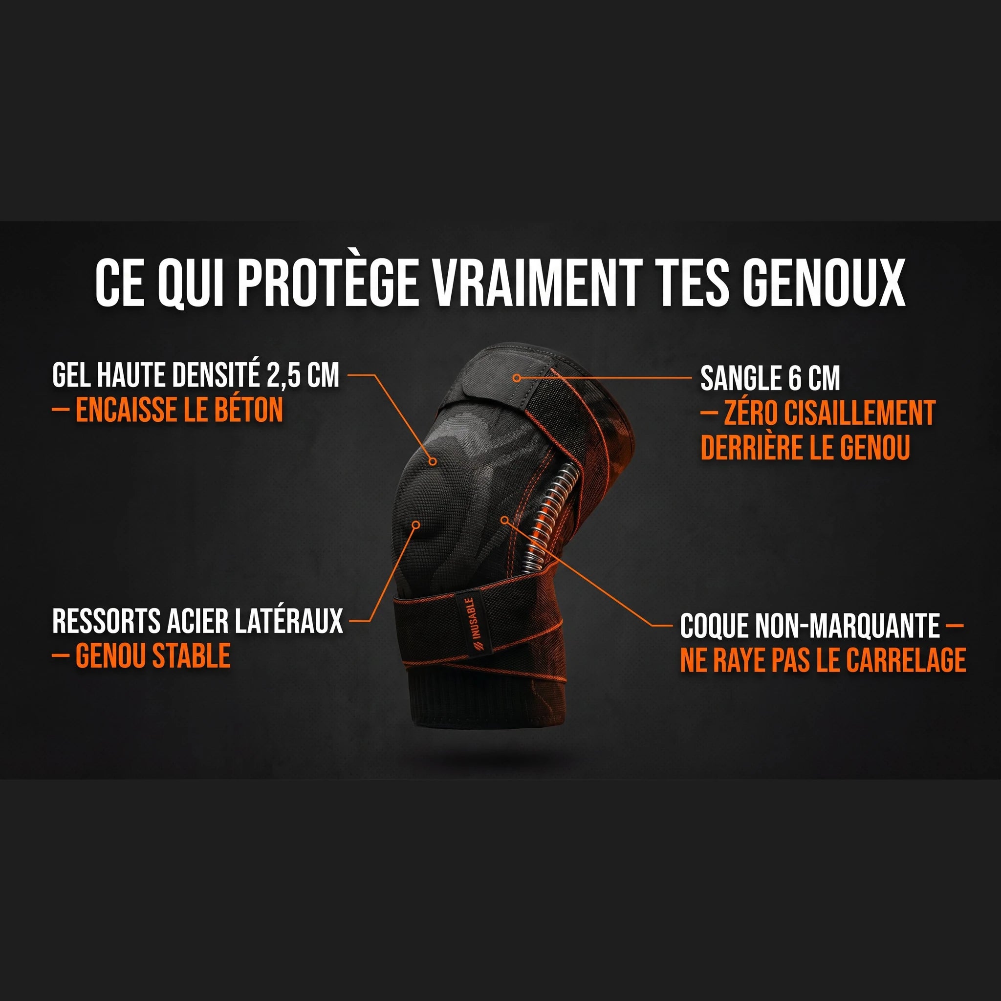 Sangle large 6 cm anti-cisaillement INUSABLE