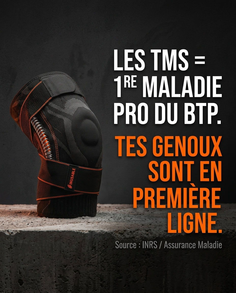 INUSABLE - Genouillères de chantier - Préserve ta carrière